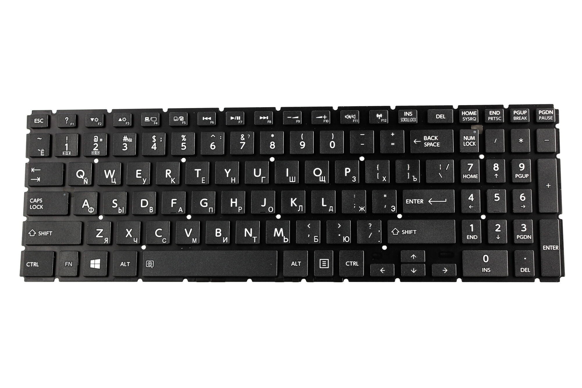 Клавиатура для ноутбука Toshiba L50 p/n: AEBLIA00010, MP-13R86TQ-920, 9Z. NBCBQ.001, AEBLIU01110, NS