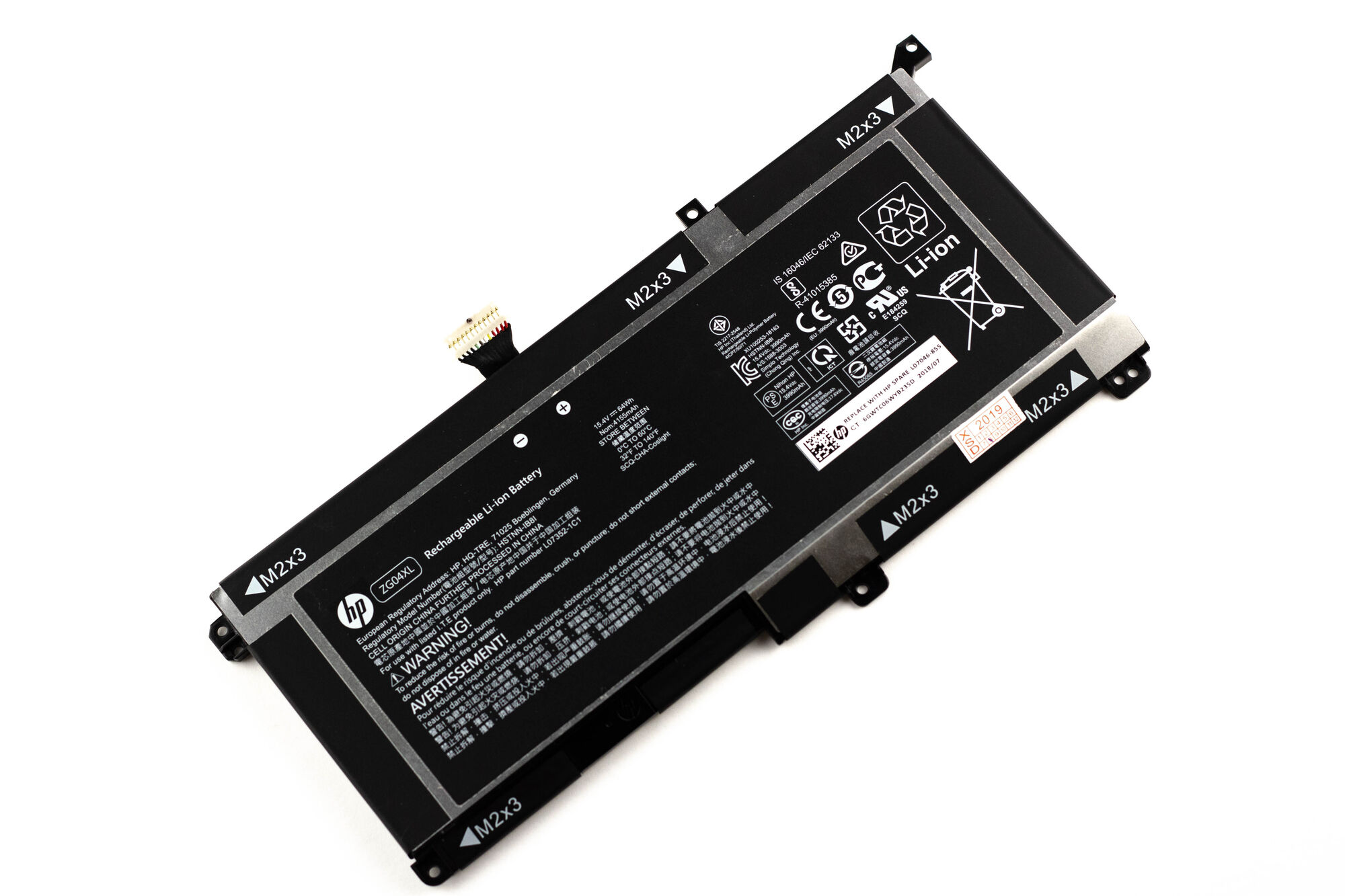 Аккумулятор для HP Zbook Studio x360 G5 ORG (15.4V 3990mAh) p/n: ZG04XL