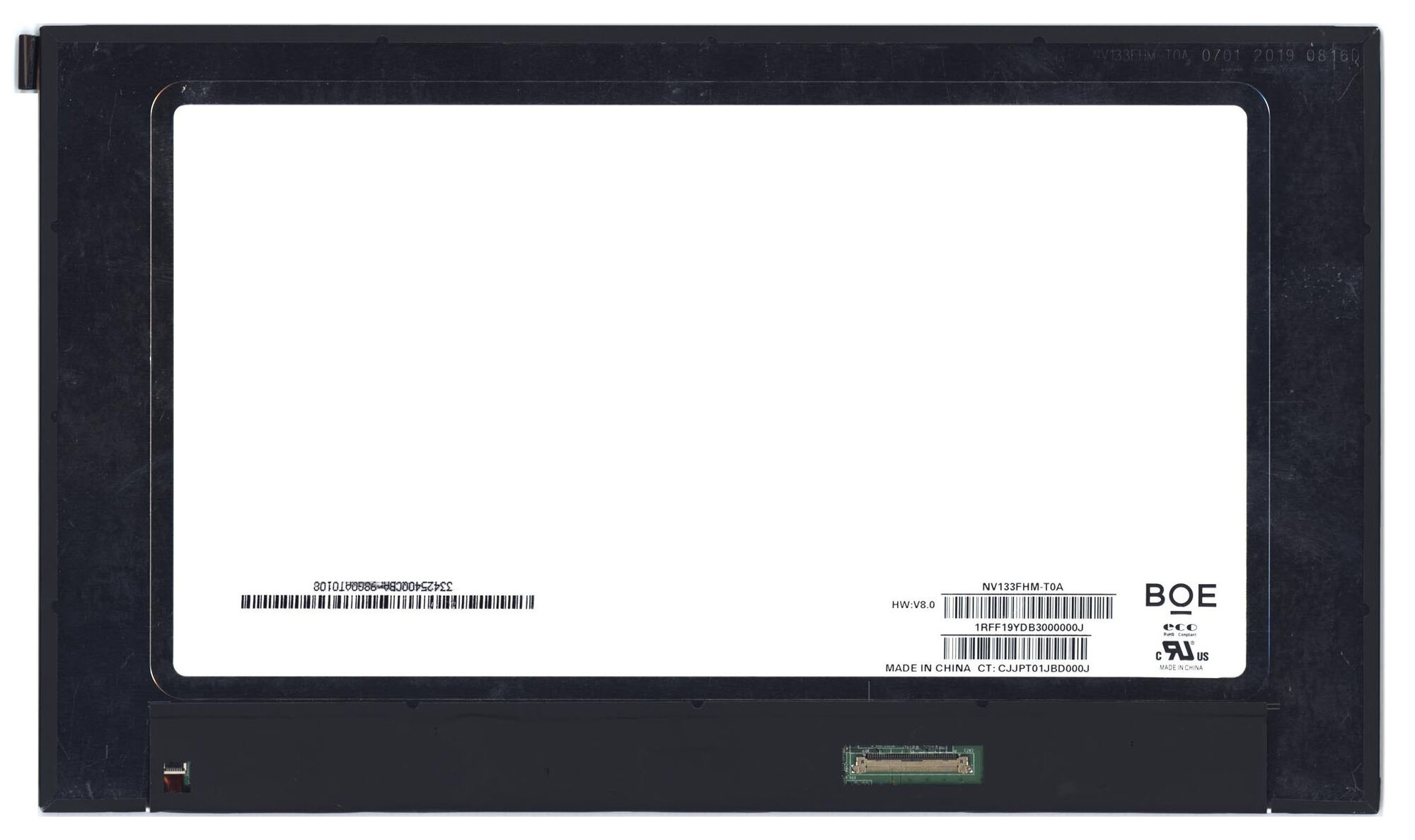 Матрица для ноутбука 13.3 1920x1080 40pin eDp Slim ADS NV133FHM-T0A Matte 60Hz Touch