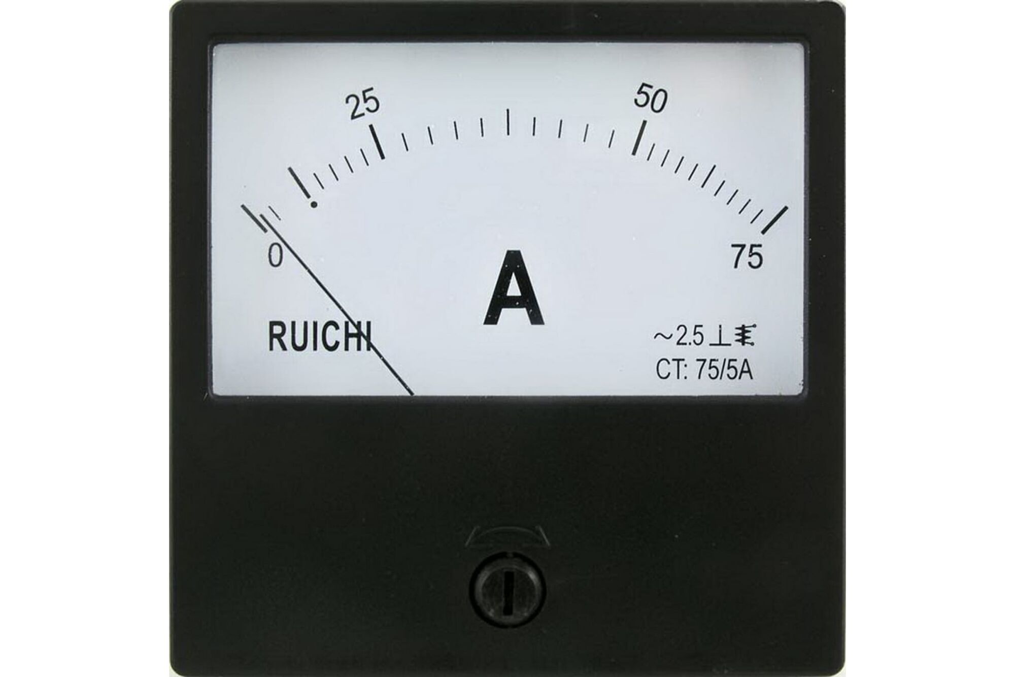 Аналоговый амперметр переменного тока Ruichi Ц42300, 75А/5, 50 Гц 76394