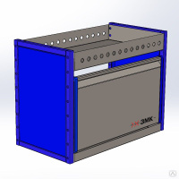 Шкаф для инструмента тс 1995 с экраном и полкой 95x190x50 см пластик цвет синий