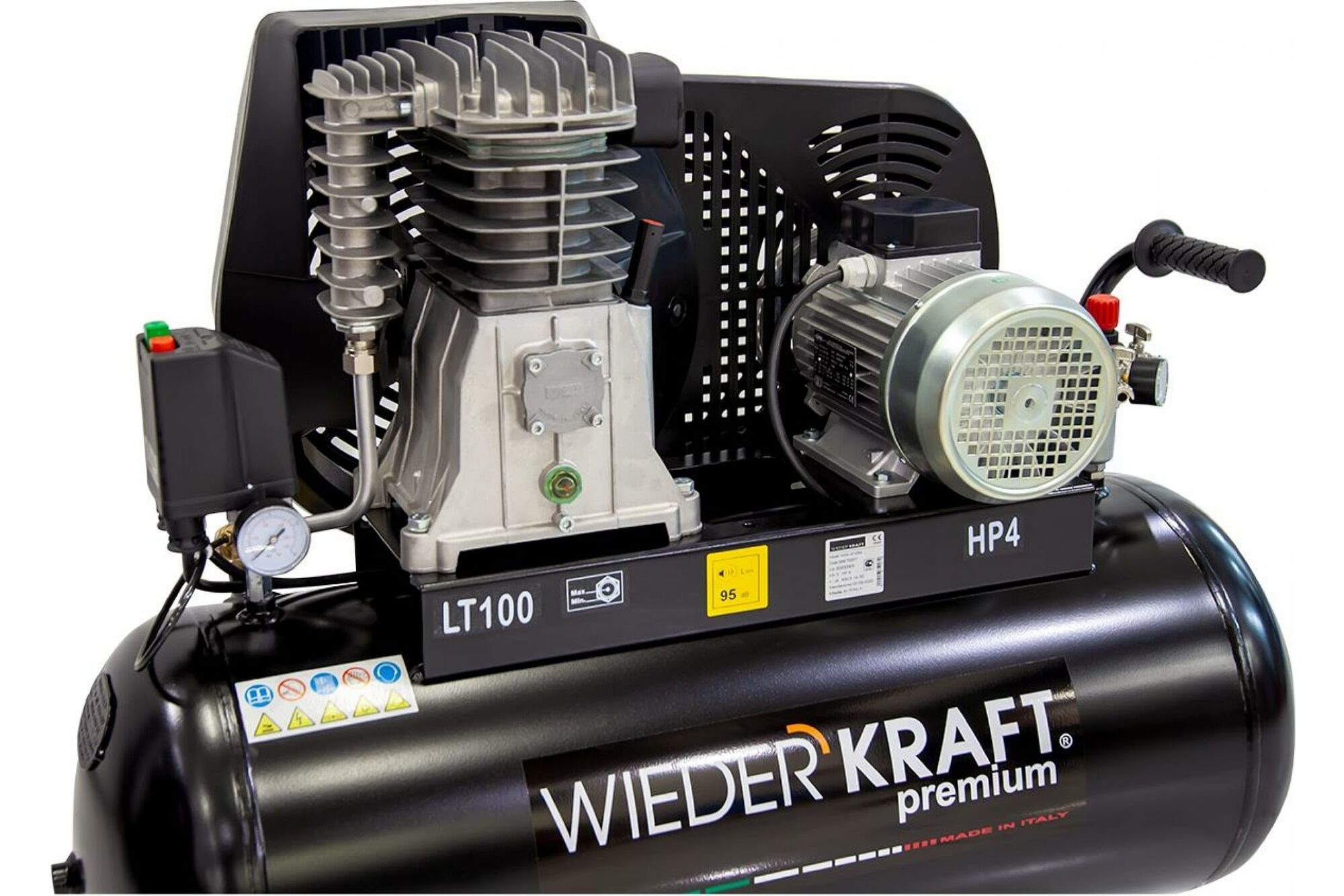 Воздушный ременной компрессор 100 л 541 л/мин WIEDERKRAFT WDK-91054 WiederKraft 9