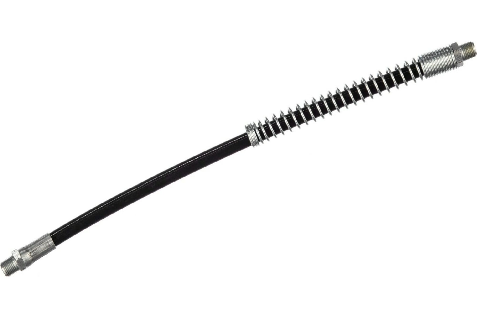 Гибкий сменный шланг с пружинной оплёткой для ручных плунжерных шприцов BAUM L=12' 300 мм 35-204