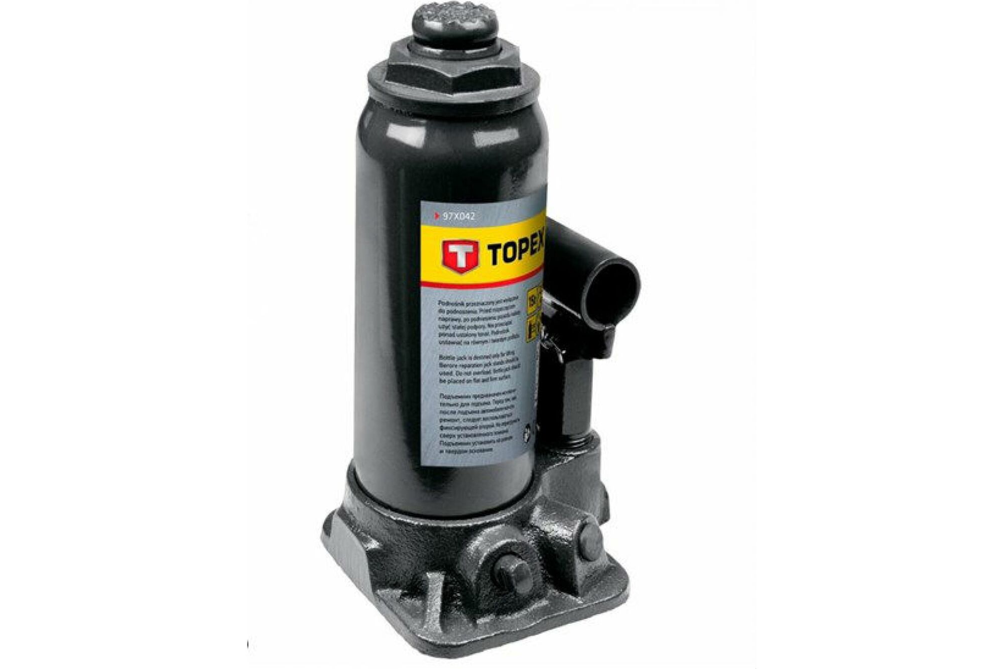 Гидравлический бутылочный домкрат, 15 т, 230-460 мм TOPEX 97X042