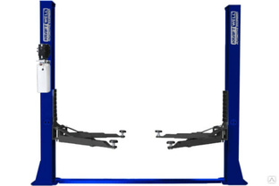 Двухстоечный подъемник KraftWell г/п 4000 кг, электрогидравлический, цвет синий KRW4ML blue 