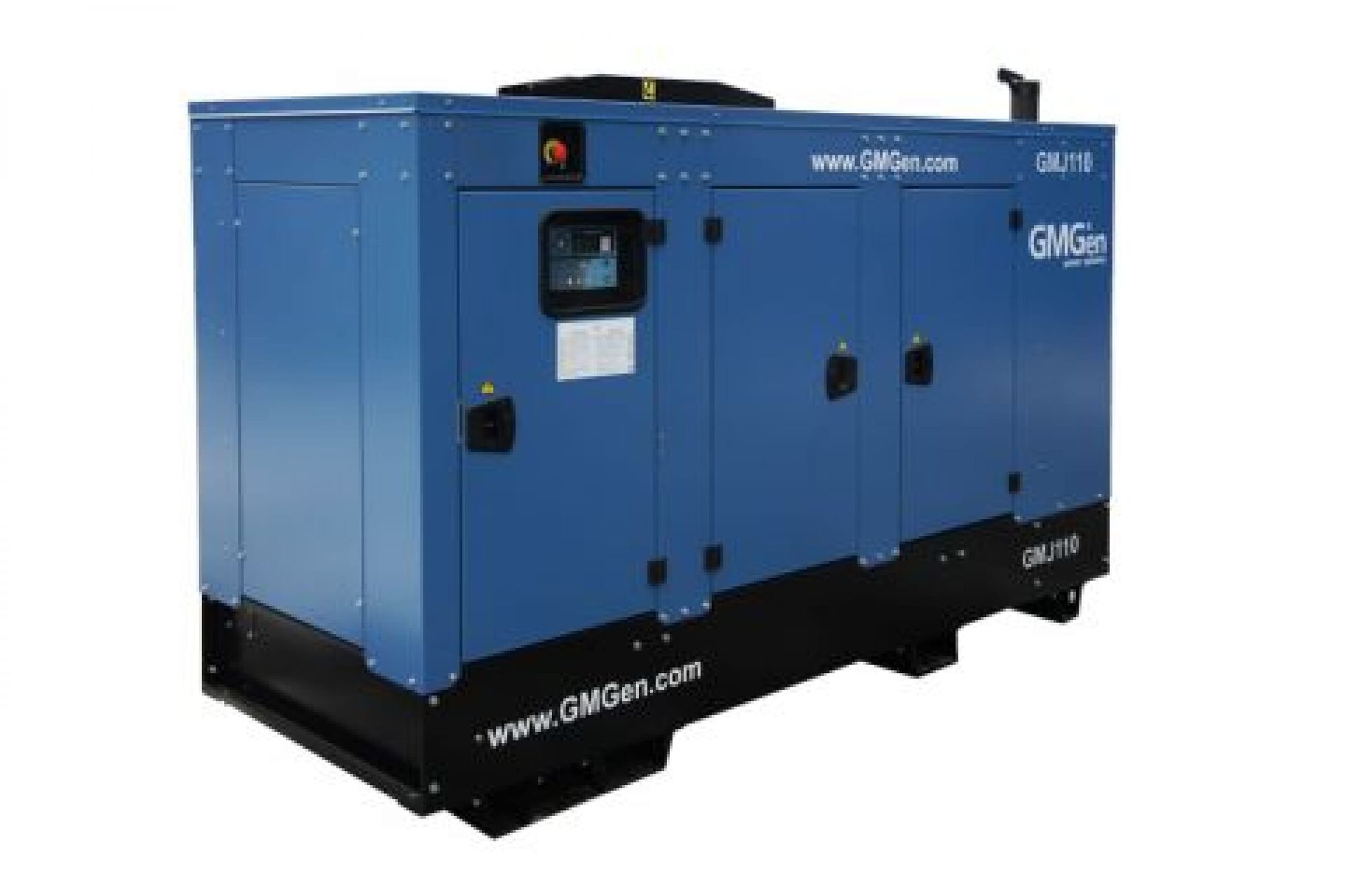 Дизельный генератор GMGen Power Systems GMJ110 80 кВт, 380/220 В в шумозащитном кожухе 502569