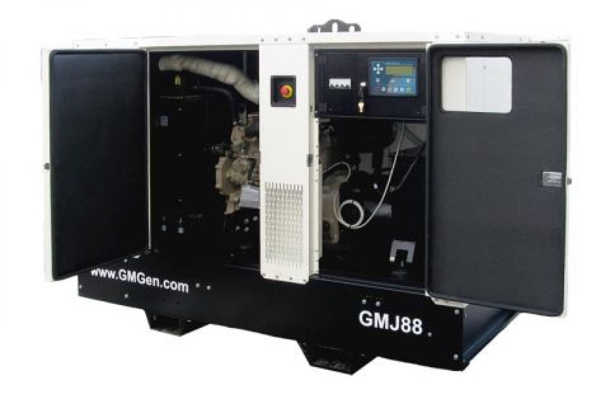 Дизельный генератор GMGen Power Systems GMJ88 64 кВт, 380/220 В в шумозащитном кожухе 502568