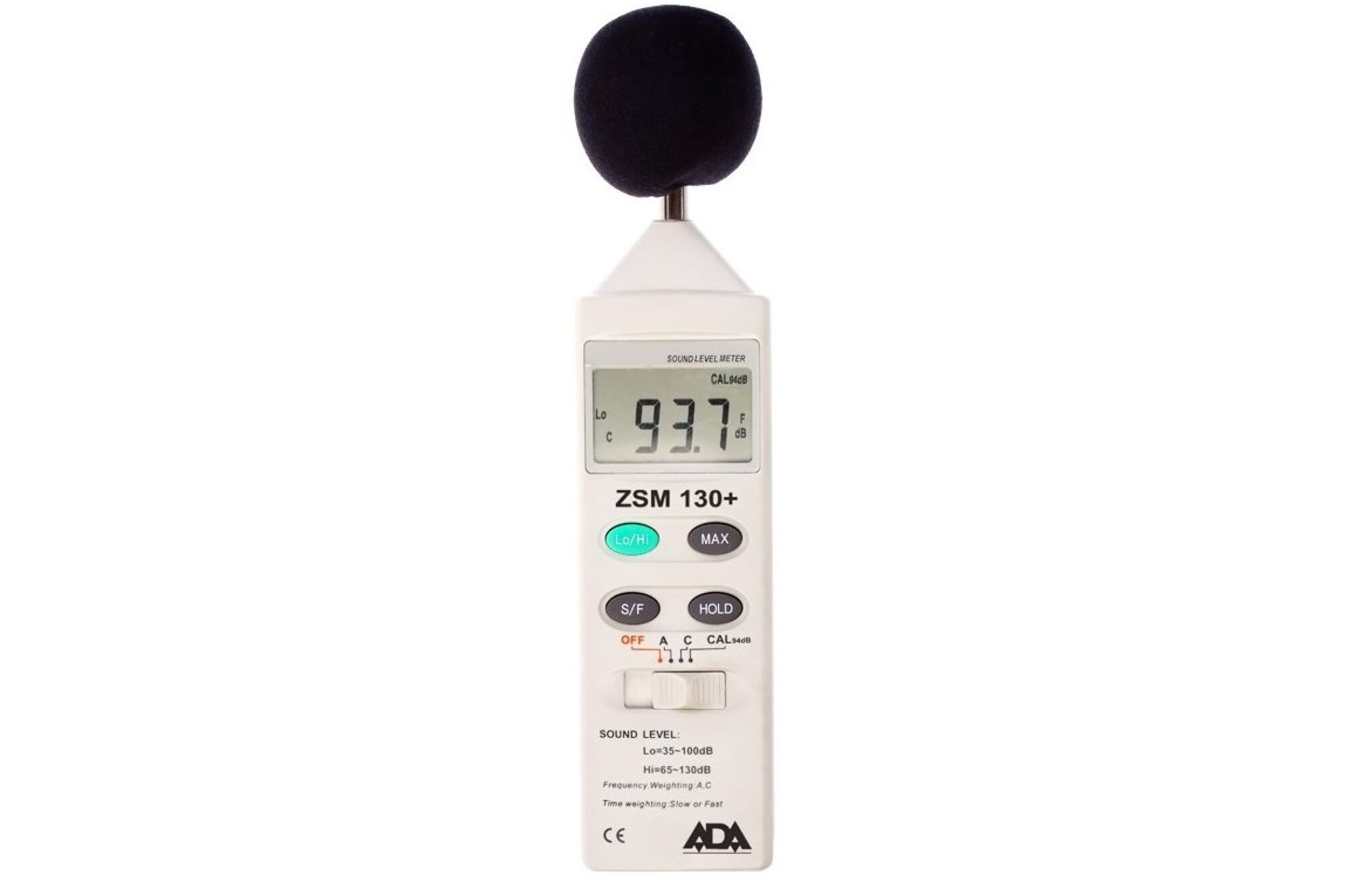 Измеритель уровня шума ADA ZSM 130+ А00112