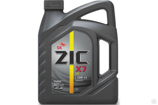 Масло моторное синтетическое (X7 LS 10w40, SN/CF, 6 л, A3/B3, A3/B4, C3) для легковых автомобилей ZIC 172620 