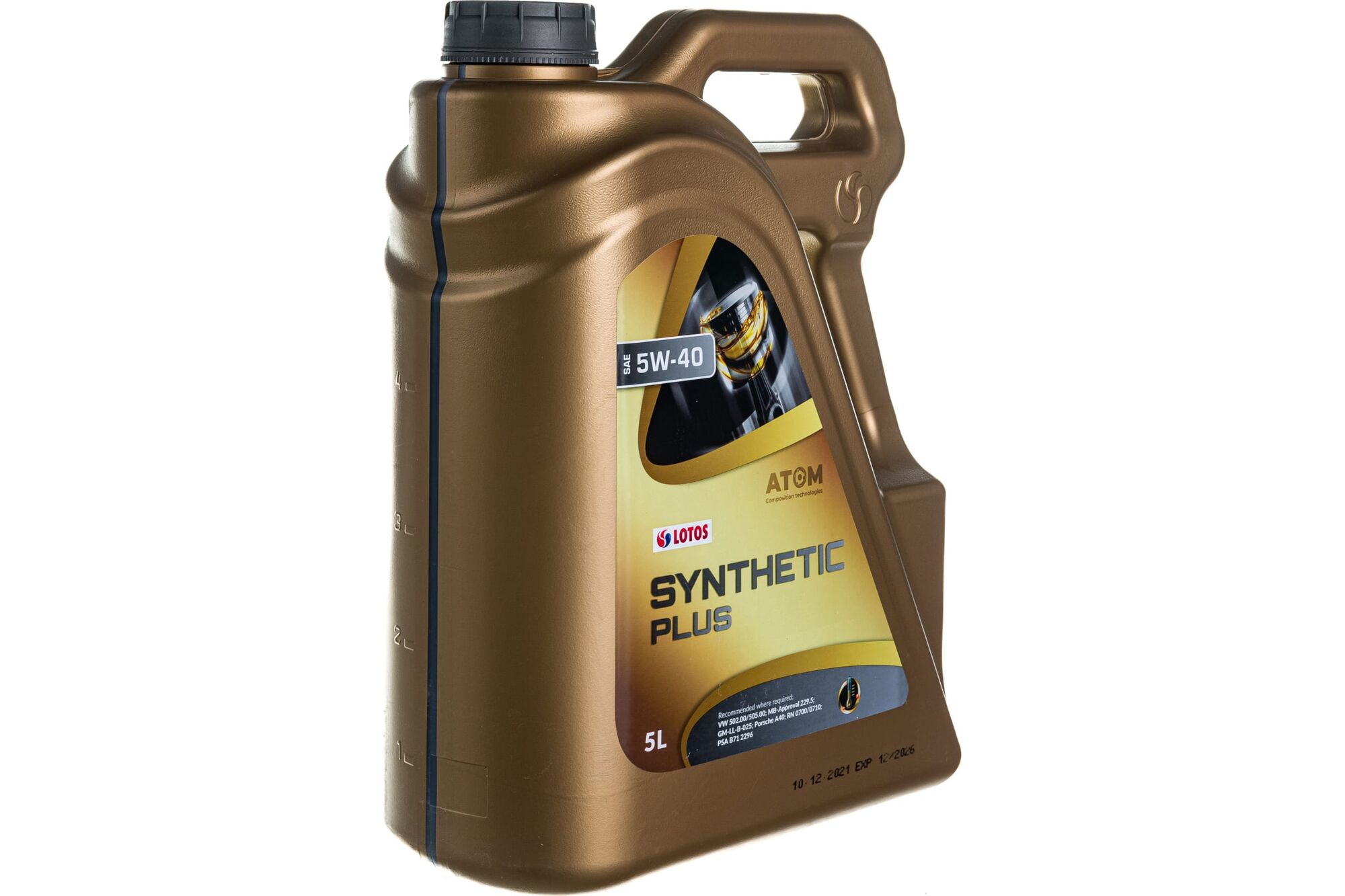 Моторное масло LOTOS SYNTHETIC PLUS синтетическое, 5W40, 5 л WF-K502Y00-0H1 Lotos 2