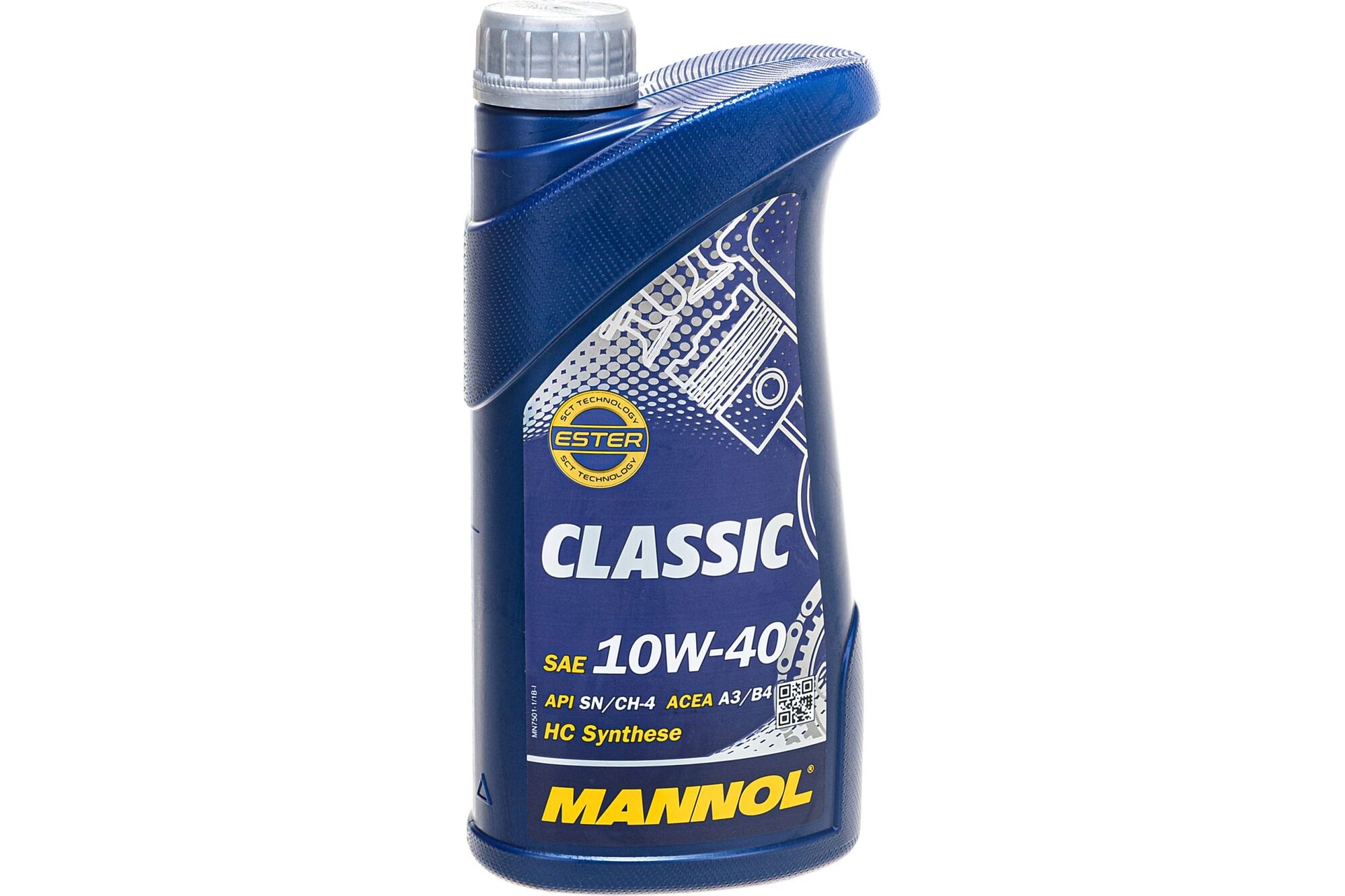 Моторное масло полусинтетическое Classic 10w40, 1 л MANNOL 1100 Mannol