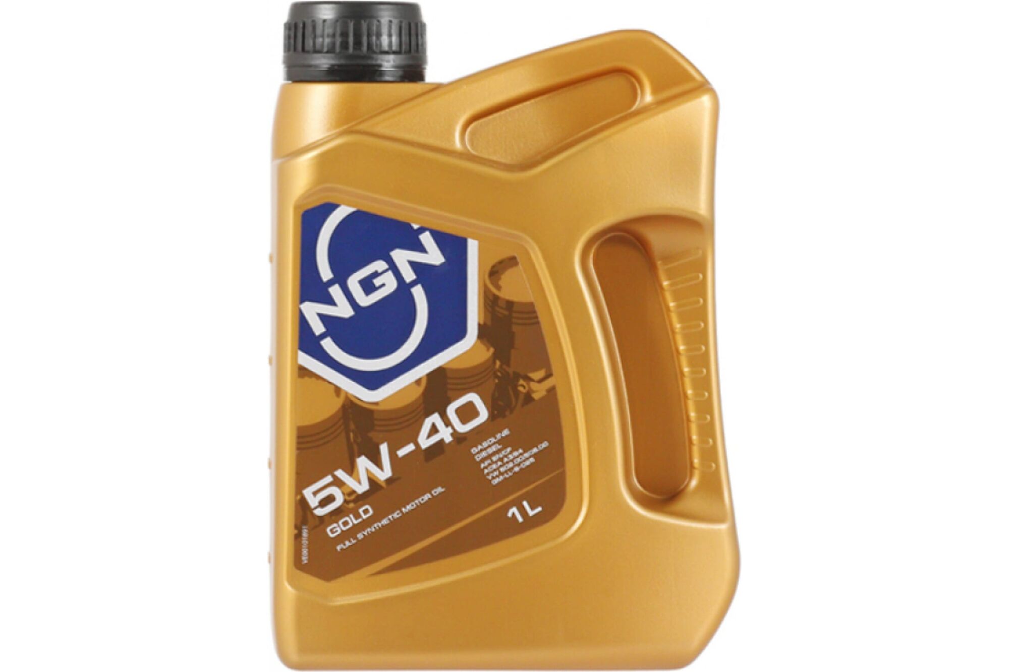Моторное синтетическое масло NGN 5W-40 SN/CF GOLD, 1 л V172085602