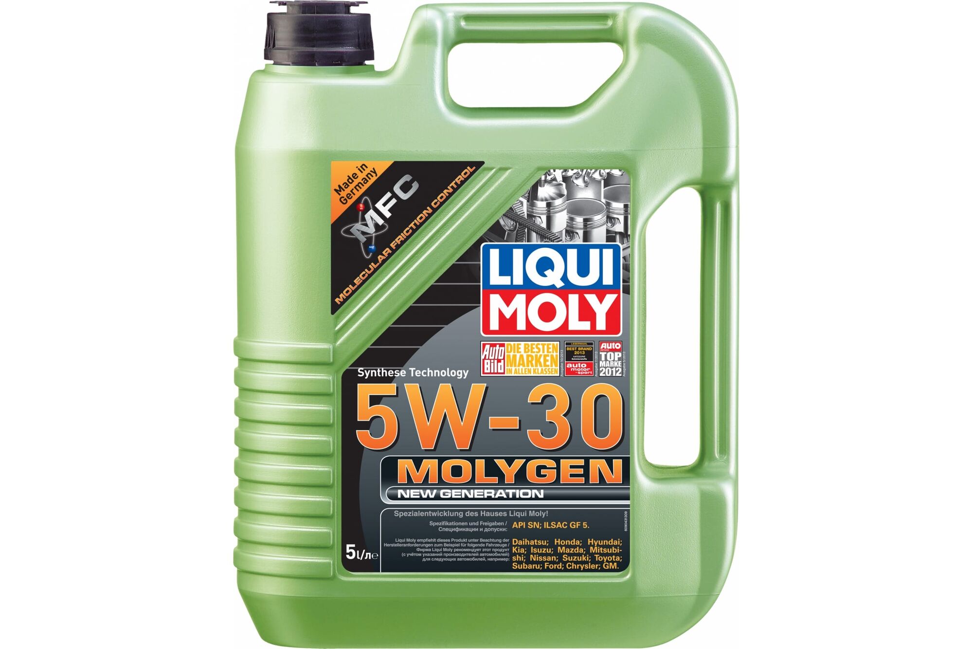 НС-синтетическое моторное масло LIQUI MOLY Molygen New Generation 5W-30 5 л 9043