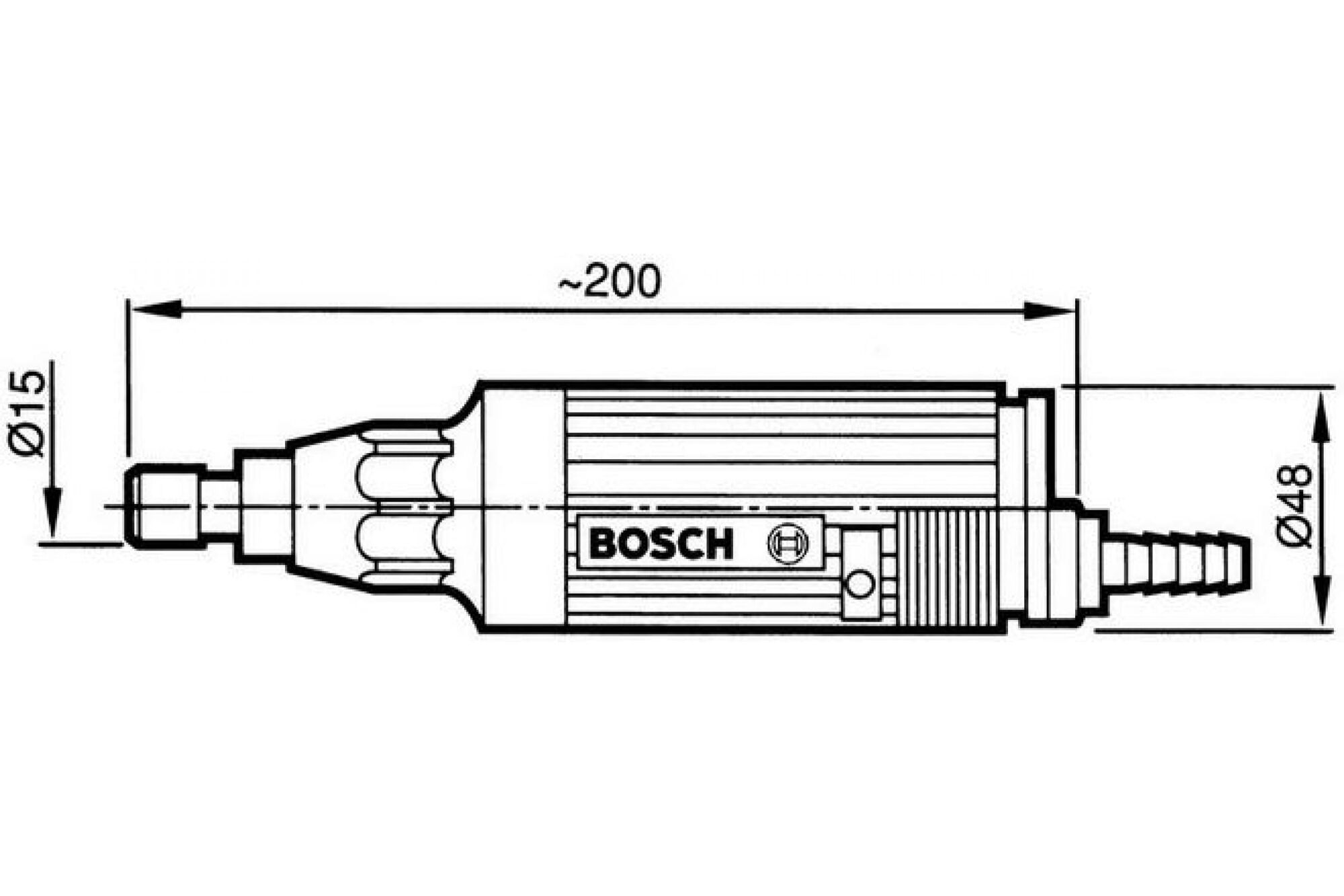 Пневматическая прямошлифовальная машина Bosch 0.607.260.100, цена в  Екатеринбурге от компании ГЛОБАЛСТРОЙРТИ