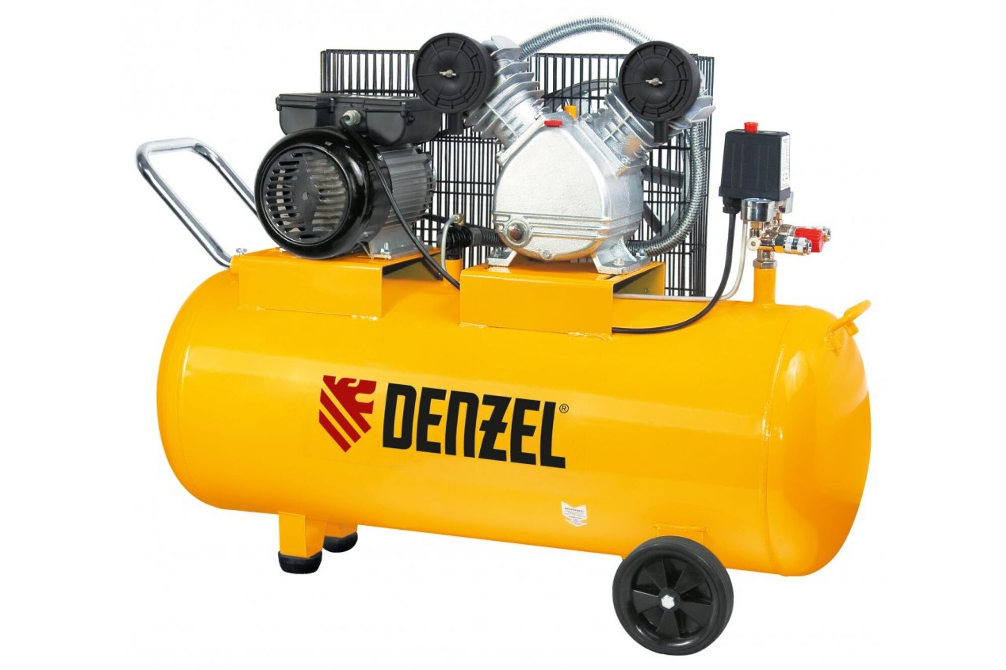 Пневматический компрессор 2,2 кВт, 370 л/мин, 100 л Denzel 58091