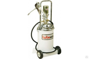 Пневматический солидолонагнетатель насос Lubeworks 50: 1, с емкостью 13 кг., шланг 2 м. и пис POP013 