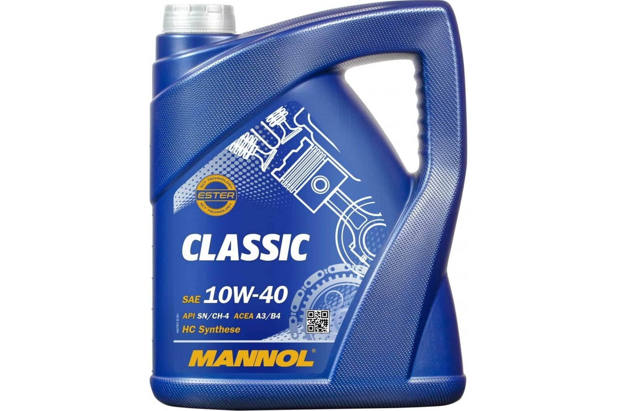 Полусинтетическое моторное масло MANNOL CLASSIC 10W40 5 л 1155 Mannol