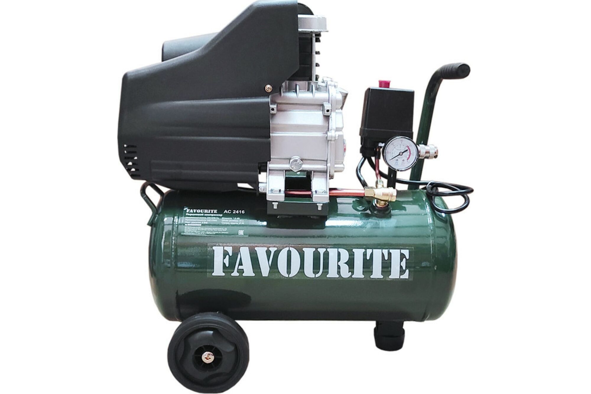 Поршневой масляный компрессор FAVOURITE AC 2416 1,6 кВт, 24 л, 240 л/мин Favourite 1