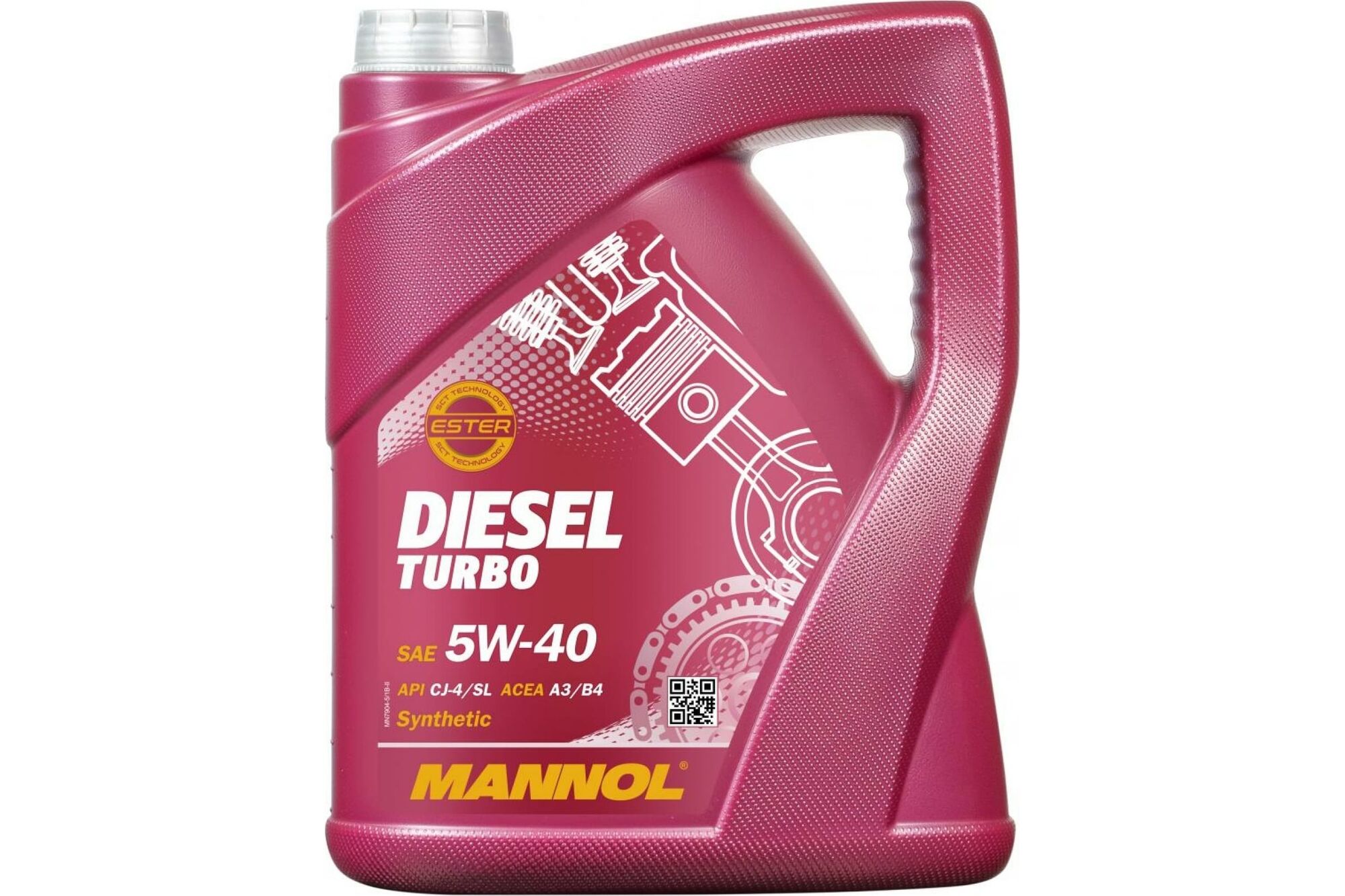Синтетическое моторное масло MANNOL DIESEL TURBO 5W40 5 л 1011 Mannol