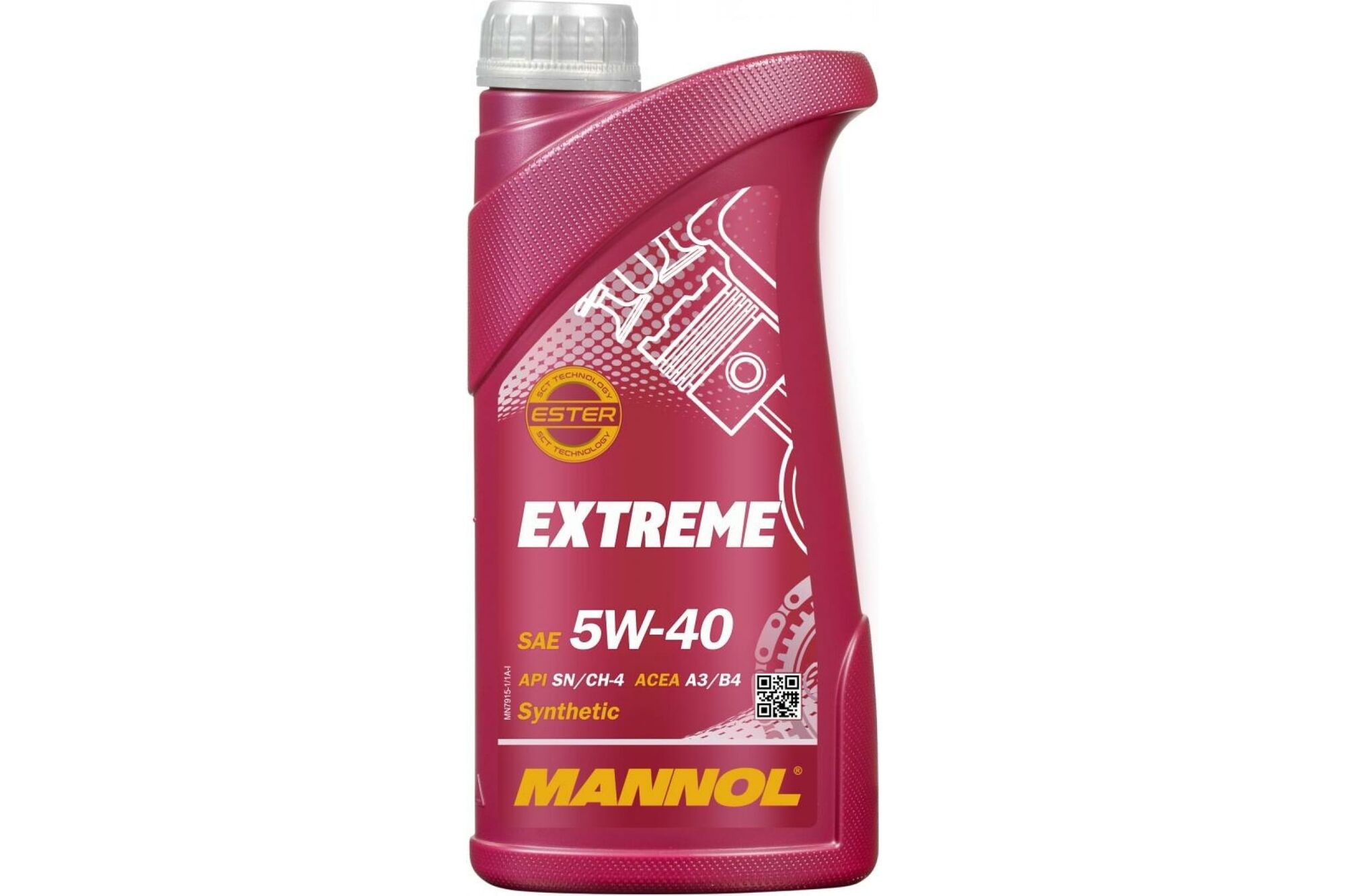 Синтетическое моторное масло MANNOL EXTREME 5W40 1 л 1020