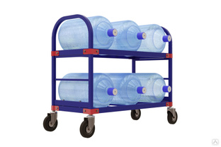 Тележка для перевозки бутылей с водой RUSKLAD ТСВД 6 d160мм болтовые #1
