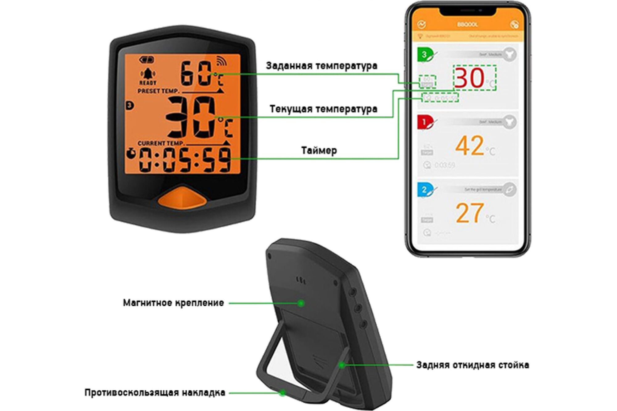 Термометр Volcano с Bluetooth 5-0-010, цена в Екатеринбурге от компании  ГЛОБАЛСТРОЙРТИ