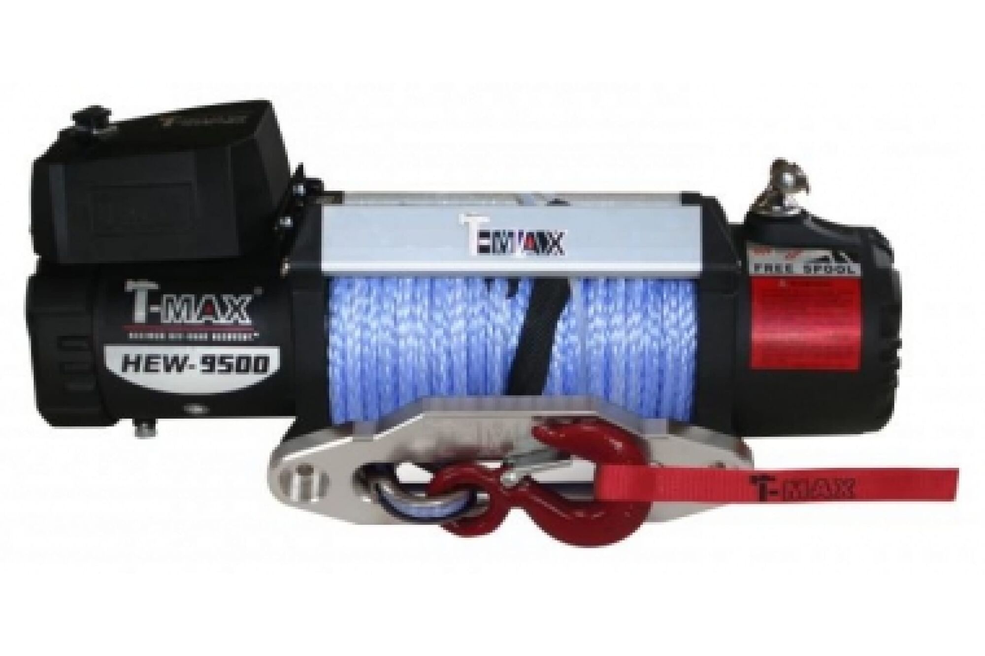 Электрическая лебедка с синтетическим тросом T-Max HEW-9500 X Power 12 В W1341