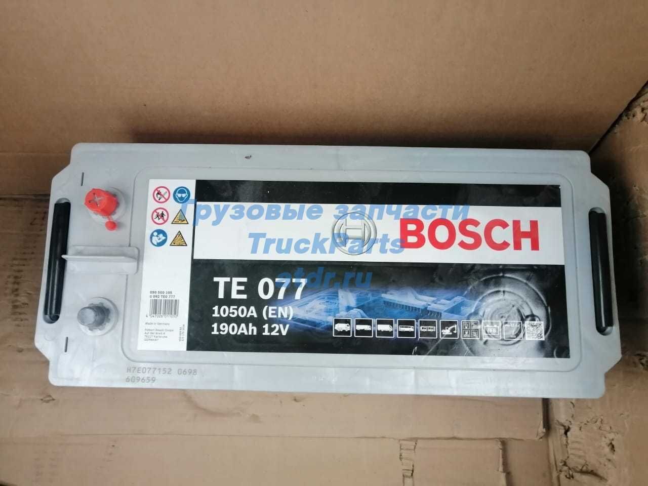 Батарея аккумуляторная Bosch T5 190Ah 1050A BOSCH 0092TE0777