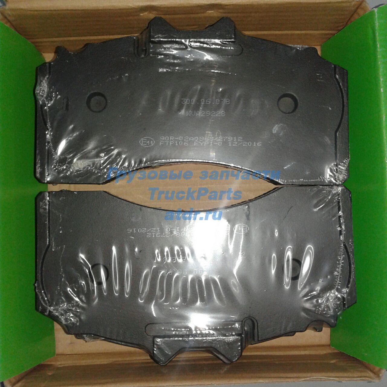 Накладки тормозные дисковые WVA 29228 на оси BPW TSB4309/4312 DOKA 300.06.078