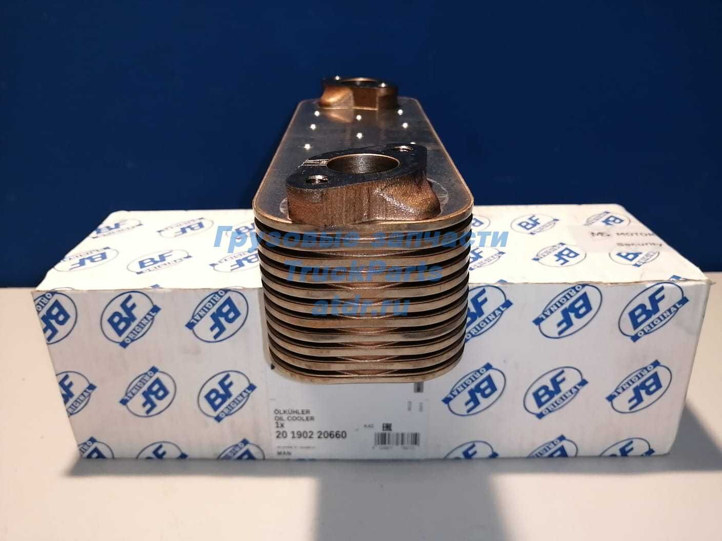 Масляный радиатор MAN TGA двигатель D2066 BF 20190220660