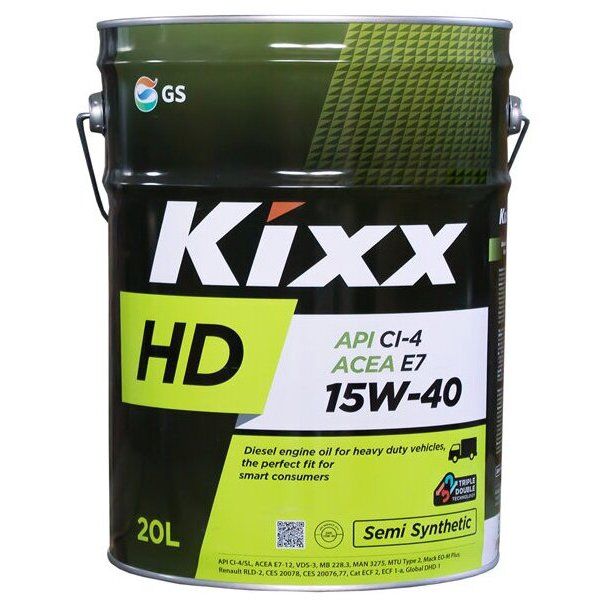 Масло моторное Kixx HD CI-4/E7 15W-40 20 л полусинтетическое Артикул L2014P20R1