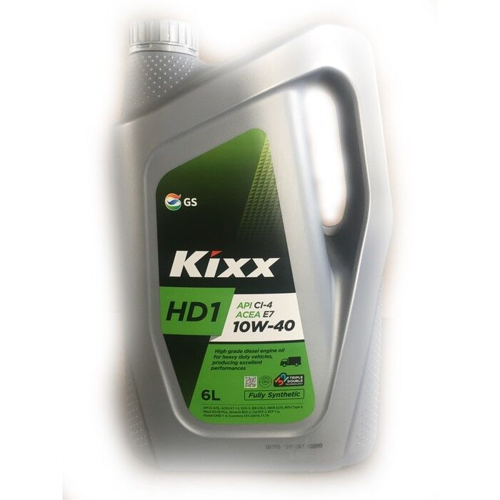 Масло моторное Kixx HD1 CI-4 10W-40 6 л синтетическое Артикул L2061360E1