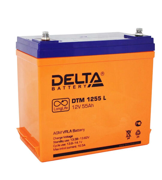 Аккумуляторная батарея Delta DTM 1255 L AGM
