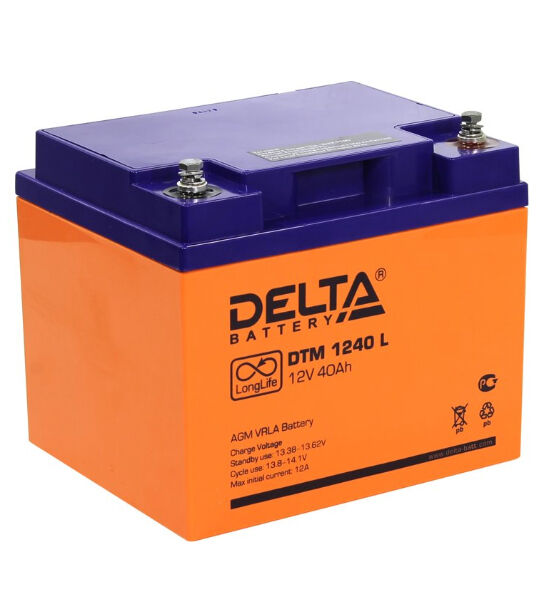 Аккумуляторная батарея Delta DTM 1240 L AGM