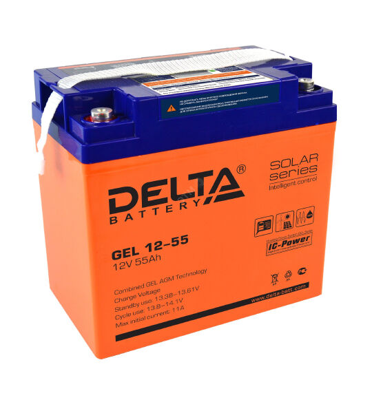 Аккумуляторная батарея Delta GEL 12- 55