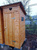 Туалет деревянный для дачи, односкатный имитация бруса 1*1.1 метра #5
