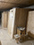 Туалет деревянный для дачи, односкатный имитация бруса 1*1.1 метра #4