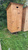 Деревянный Туалет садовый для дачи, односкатный 1*1 метр #4