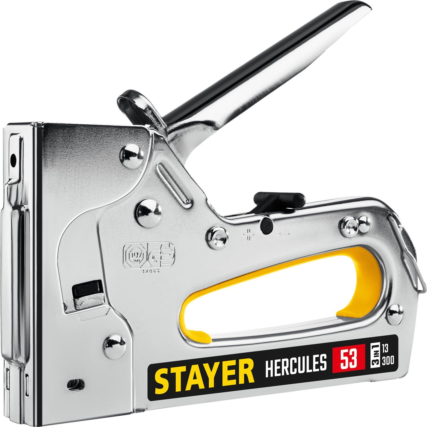 STAYER HERCULES-53 тип 53 (A/10/JT21) 23GA тип 53 (A/10/JT21) 23GA(4-14мм)/13/300, стальной рессорный степлер (31519)