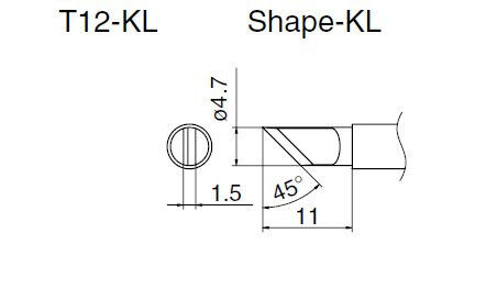 Нагревательный элемент T12-KL Запчасти и аксессуары для пайки