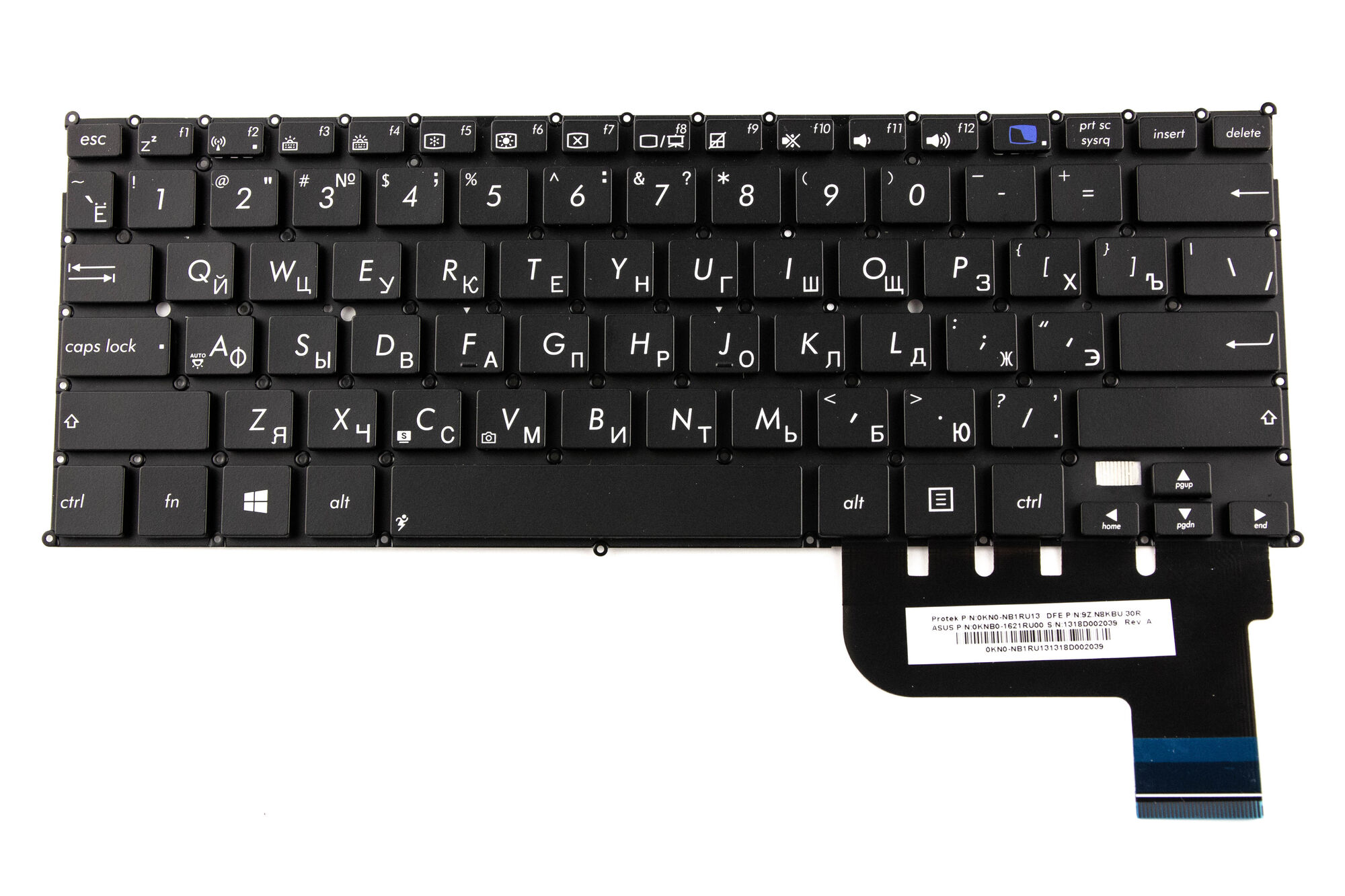 Клавиатура для Asus Taichi 21 UX31A p/n: 0KN0-NB1RU13, 0KNB0-1621RU00, 1318D002106, 13GNTF1AM031-1