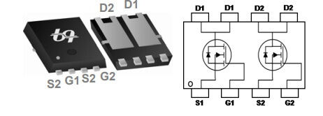 Микросхема QM3202M N-Channel MOSFET 30V 28A PRPAK3X3 Прочие