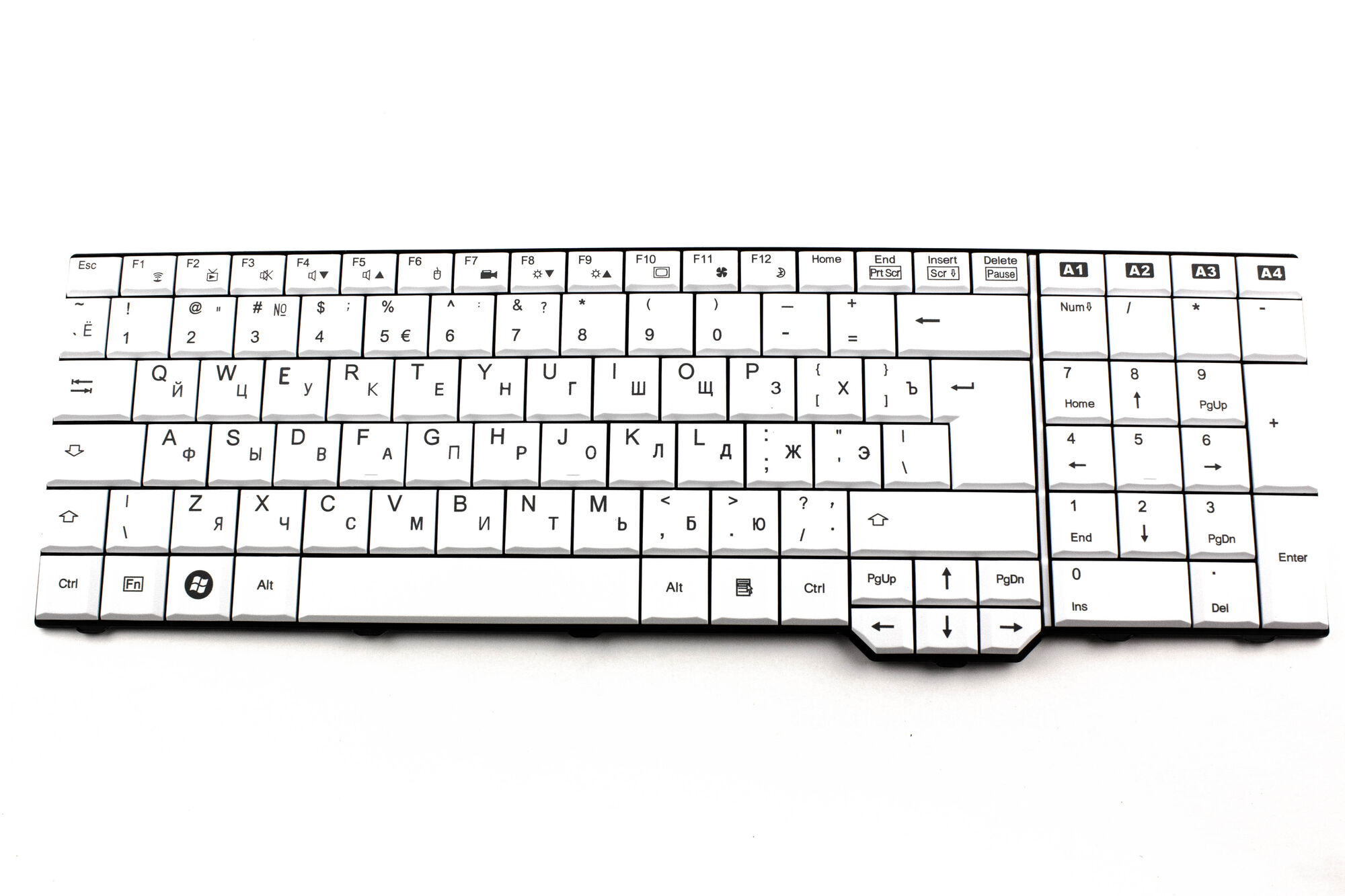 Клавиатура для ноутбука Fujitsu-Siemens Amilo Xa3520 Белая p/n: AEEF9U00010, V080329DK4, V080346DK4 Fujitsu-Simens