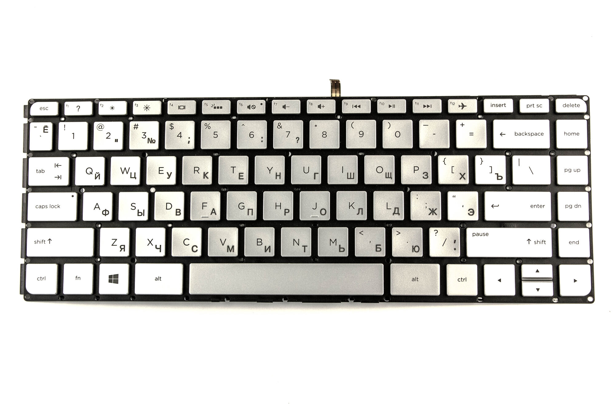 Клавиатура для HP 14-AB Серебро с подсветкой p/n: HR02-C 797212-001, NSK-CX0SW 01