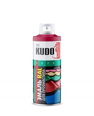 Краска-спрей KUDO красно-коричневая термостойкая KU-5006