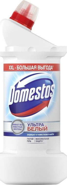Чистящее средство с антибактериальным эффектом "Доместос" 0,5мл, Ультра белый