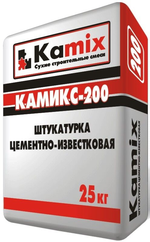 Штукатурка для газоблоков Камикс - 240, цем., меш. 25 кг Пермский завод строительных смесей