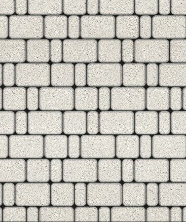 Тротуарная плитка Классико А.1.КО.4, комплект из 2 видов плит 115х172 мм, высота 40 мм Серый