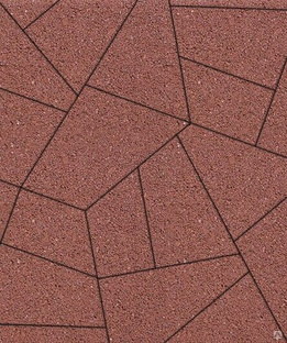 Тротуарная плитка Оригами Б.4.Фсм.8, комплект из 6 видов плит 206х550х349х420 мм, высота 80 мм Синий 