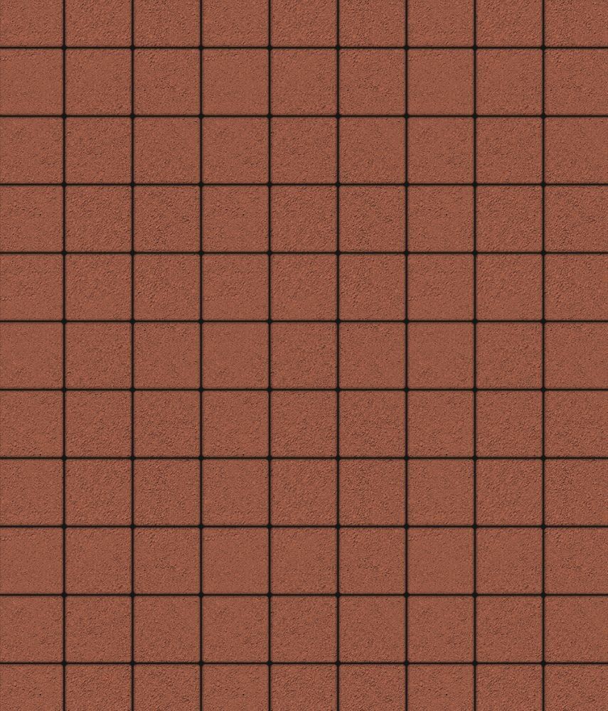 Тротуарная плитка Квадрат Б.5.К6 500х500 мм, высота 60 мм Красный, Коричневый, Черный